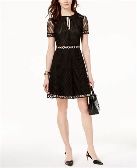 michael kors lace grommet dress|Michael Kors Grommet Laced.